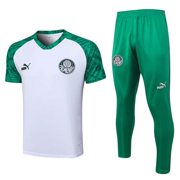 Camiseta Palmeiras Conjunto Completo 2023/24 Blanco Verde